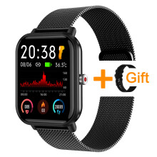 (Zwarte mesh-band) 2024 SmartWatch Herenhorloges Waterdichte Bloedzuurstof Hartslagmeter Bluetooth-oproepen