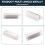 2 Pcs LED Door Courtesy Interior Footwell Light for 7