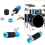 Βάση Hi-Hat για βάση Jazz Drums Premium Hi-Hat Clutch Blue 2