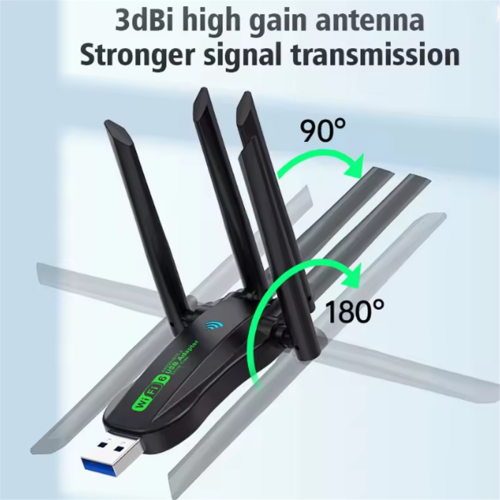 Κάρτα δικτύου WiFi 900Mbps 2.4G/5Ghz Bluetooth 5.4 Wi-Fi για υπολογιστή/φορητό υπολογιστή 1