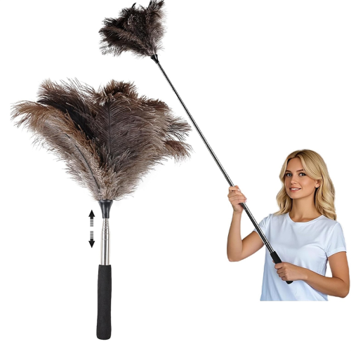 Extendable Ostrich Feathers Duster Up to 17-45inches Feathers 1