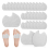 24 Pcs Foot Pads for Dancer Sesamoiditis Pads White 2