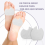 24 Pcs Foot Pads for Dancer Sesamoiditis Pads White 7