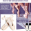24 Pcs Foot Pads for Dancer Sesamoiditis Pads White 6