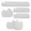 24 Pcs Foot Pads for Dancer Sesamoiditis Pads White 1