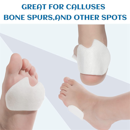 24 Pcs Foot Pads for Dancer Sesamoiditis Pads White 2