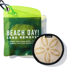 Eco-Friendly Sand Removing Bag for Beach, -Free Sand Wipe Off Pad