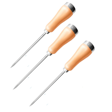 Ice Pick Tool with Stainless Steel Needle Wooden 3pack
