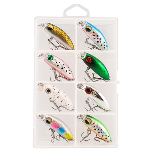 8Pcs Micro-type Lure 2.8g 41mm Plastic Artificial Bait