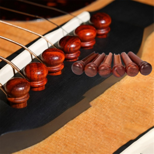 6pcs Cocobolo Guitar Bridge Pins for Enhanced String Instrument 1