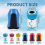 6pcs Screw Ring Holder Set with 6pcs Magnetizer, 4