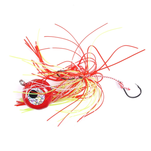 Sinking Metal Jig mit Gummirock zum Meeresangeln, Jigging-Köder 2
