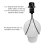 Lamp Shade harp Holder Adapter,Includes Finial 3