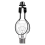 Lamp Shade harp Holder Adapter,Includes Finial 2