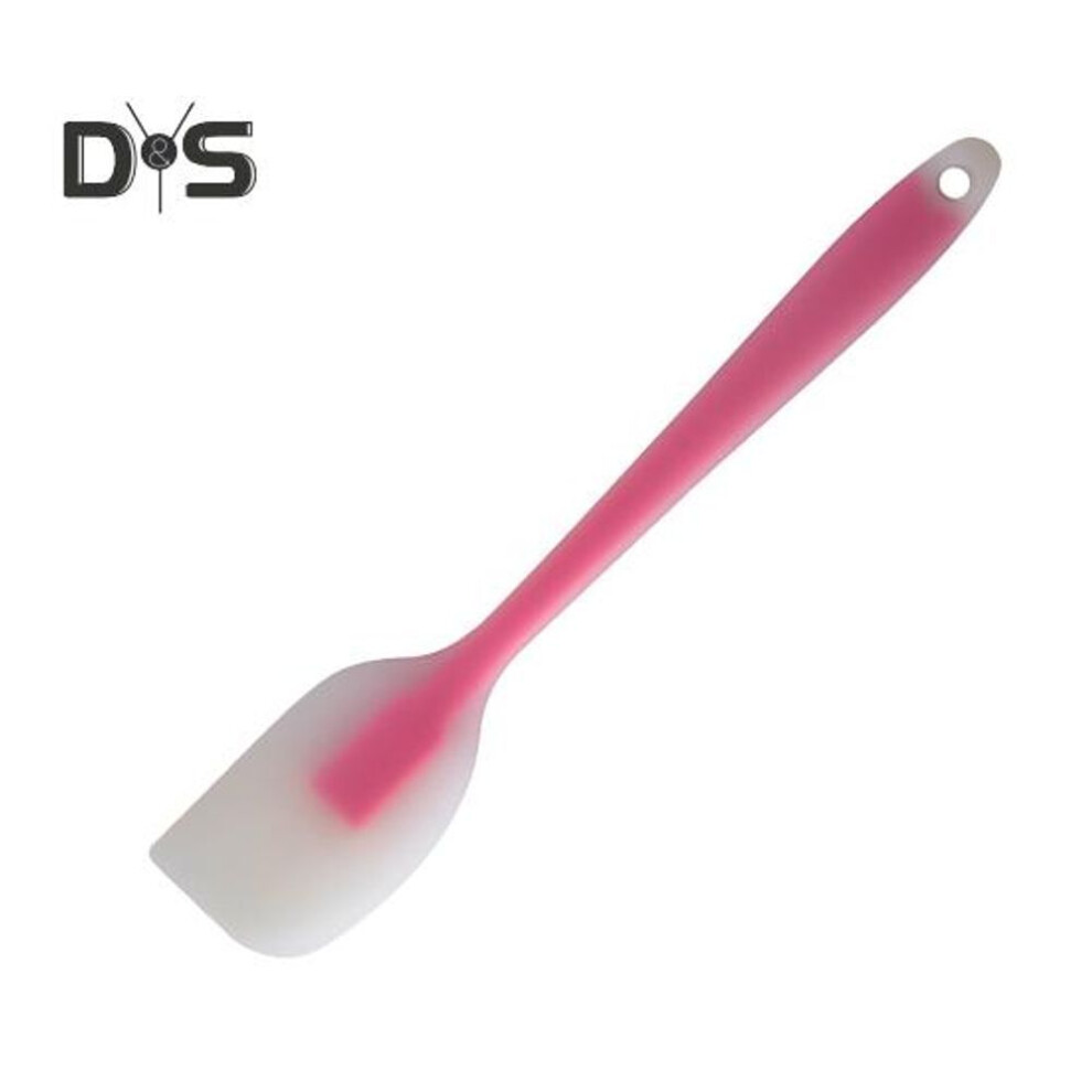 (pink) Cream Spatula Non stick Dessert Making Portable Heat Resistant Baking Scraper Pastry Tool