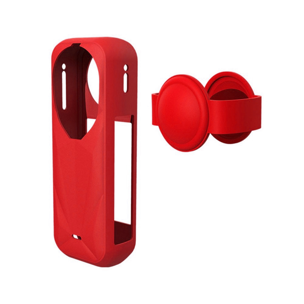 Photos - Camera Bag Silicone Protective Case for X5 with Lens Cap Red
