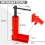 Heavy Duty Brake Caliper Spreader Tool Red 3