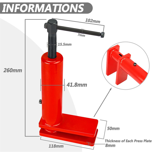 Heavy Duty Brake Caliper Spreader Tool Red 2