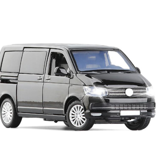 (WIT) 1:32 Zinklegering Bus Volkswagen Multivan T6 Van Legering Diecast Mpv Model Geluid Licht Pull 2