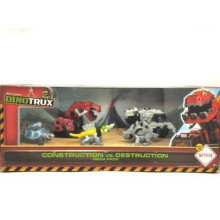 (19) Met originele doos Dinotrux Dinosaur Truck Afneembare Dinosaurus Speelgoedauto Minimale Kindercadeaus