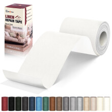 Linnen reparatietape 4x79 inch zelfklevende linnen stof patches Linnen stof patch tape kit Stof reparatie tape voor linnen banken hoofdeinden stoelen