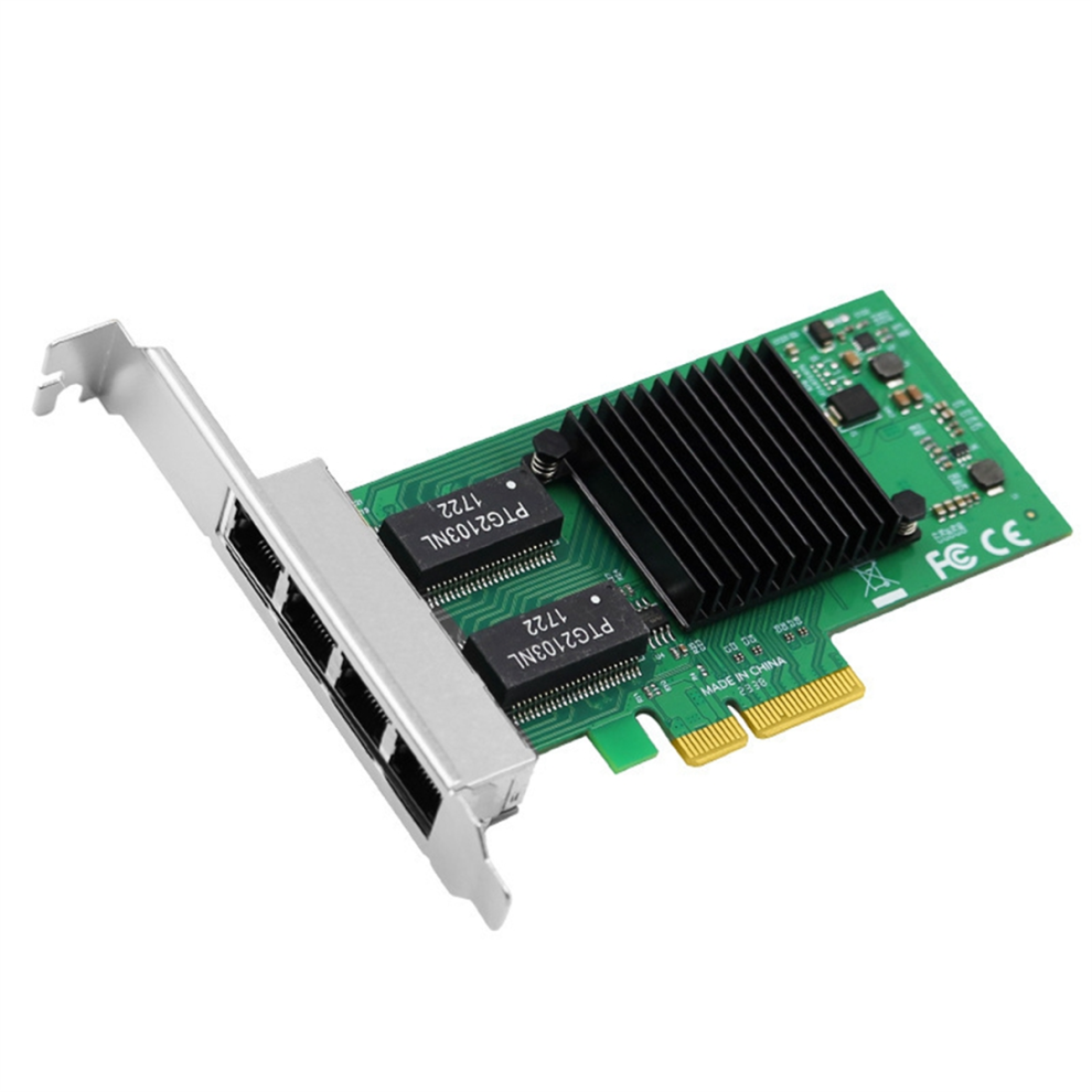 4Port Pcie X4 Rj45 Lan Network Card High Speed Ethernet Adapter 4852268461521