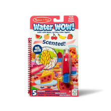 Melissa & Doug Scented Water Wow! Reusable Water-Reveal Coloring Activity Pad Travel Toy - Fruit