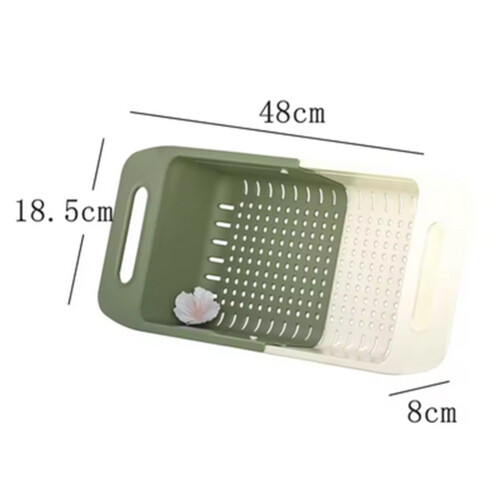 Telescoping Kitchen Washing Vegetable Fruits Draining Basket A 1