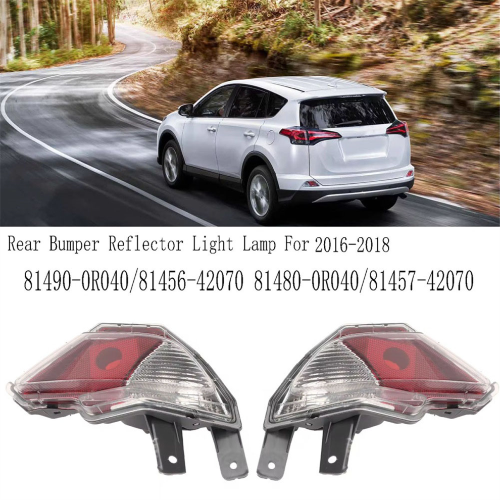 Sin Marca Light Right/Left Rear Bumper Reflector Lamp For 2016-2018