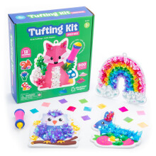 Educational Insights Tufting Craft Kit - Arts and Crafts for Kids Toddler Art Supplies Toddler DIY Sensory Activity Gift for Girls and Boys Ages 5+