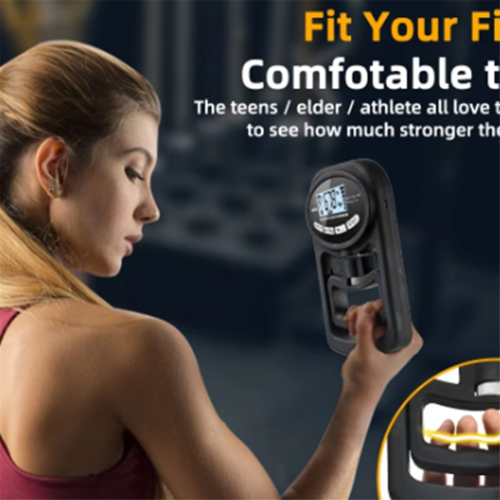 Hand Dynamometer Grip Strength Trainer 265 Lbs/120Kgs,Black 2