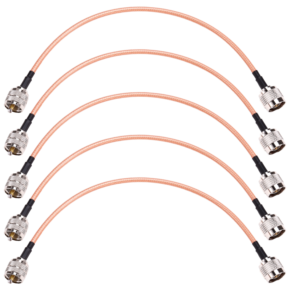 Pl259/Uhf Female To N Male Adapter Rg142 Low Loss Coaxial Cable 4852268470028