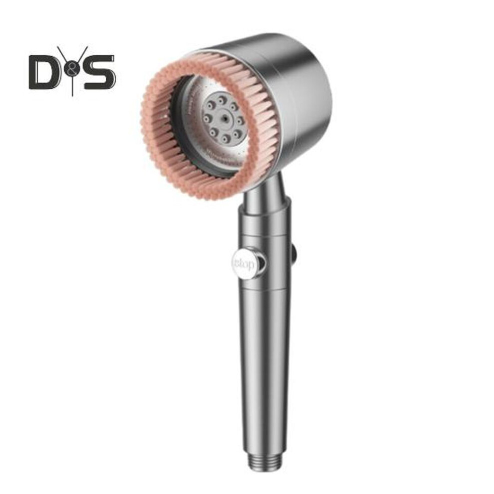 (grey) High-Pressure Shower Head Low Water Pressure Homes Spa Massage Enhanced Water Pressure Multiple Water Modes Built-in Filtration Shower Head