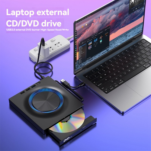 Externes optisches USB-Laufwerk, tragbarer CD-DVD-Player-Brenner 2