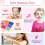 Kit trucco per bambini con specchio e giocattoli lavabili per il trucco 4