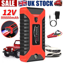 99800mAh 12V Emergency Car Jump Starter Booster Power Bank