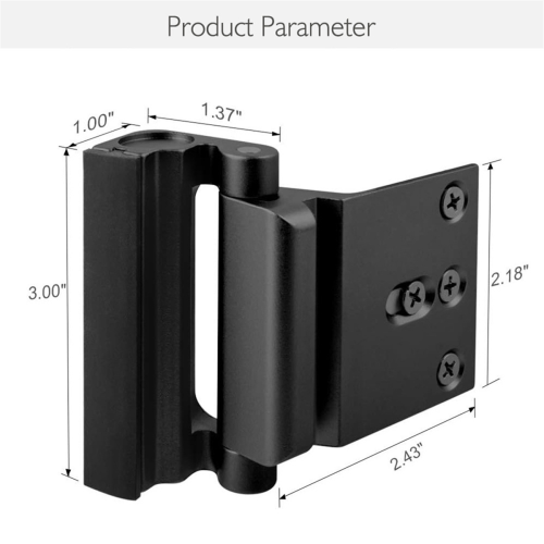 Home Security Door Lock Home Reinforcement Door Lock Silver