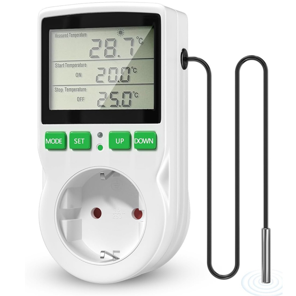Lcd-Bildschirm Heiz- Und KüHlthermostat FüR Reptilien Eu-Stecker-image