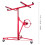 11ft Drywall Lifter with Rolling Casters Panel Hoist, Red 6