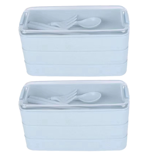 Boîte Lunch Bento 5 Compartiments - Étanche Avec Couverts - Passe Au Micro-ondes