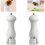 Salt & Pepper Grinder Set, Imitation Marble Refillable Mills, 2Pcs 2