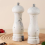 Salt & Pepper Grinder Set, Imitation Marble Refillable Mills, 2Pcs 3