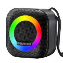 Portable Bluetooth Speaker RGB Colorful Light Waterproof Speaker