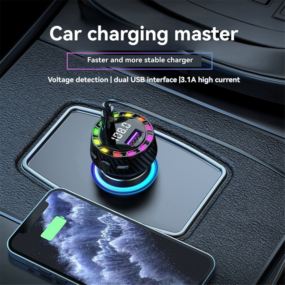 Car Bluetooth Charger Pd30w Usb Port Fast Charging Adapter White 4852268483141