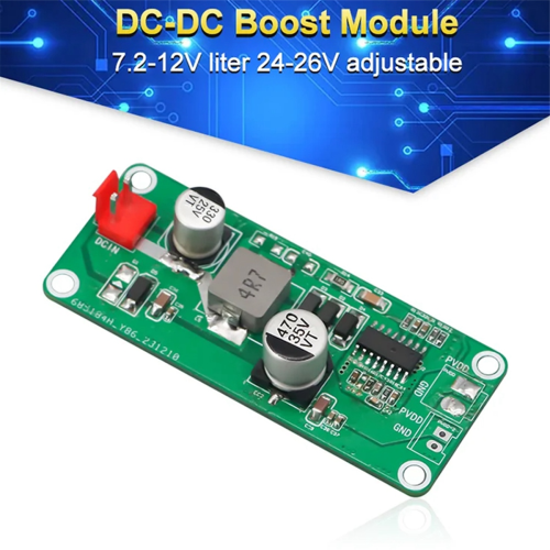 6A Current High Power Amplifier Boost Board Voltage 7.2-12V to 24V 1
