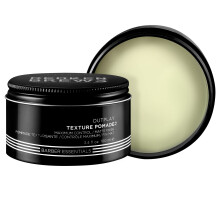 Redken Brews Texture Pomade For Men For All Hair Types - Maximum Strong Hold  Natural Matte and Low Shine Finish With No Crunch Styling and Sculpting