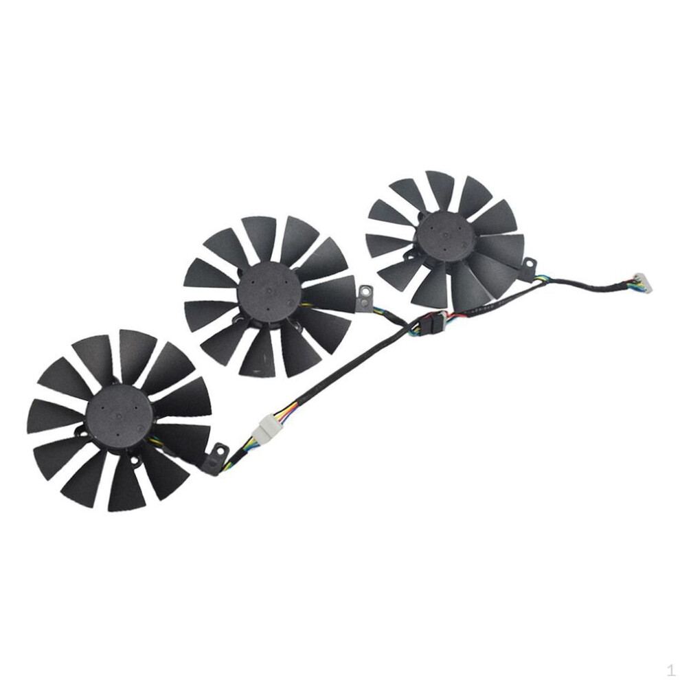 3x Computer PC Graphics Card Fan for 80
