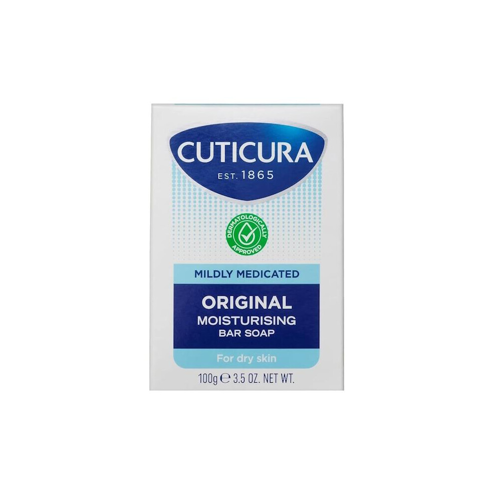 Cuticura Mildly Medicated Original Moisturising Bar Soap 100G
