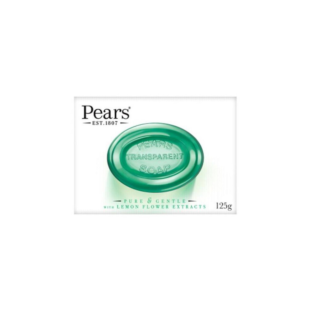 Pears 12 X Transparent Soap Pure & Gentle With Lemon Flower Extracts 125G