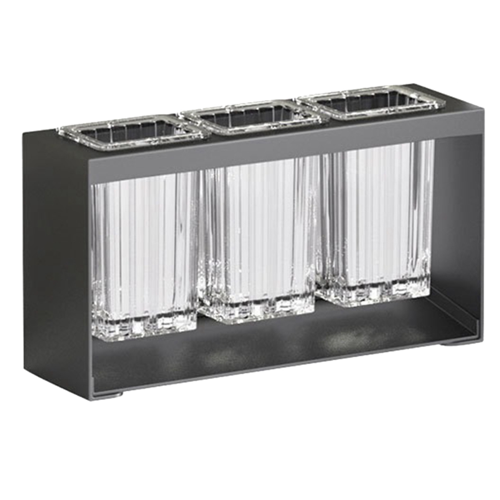Support de rangement multifonctionnel pour baguettes et cuillères, gris